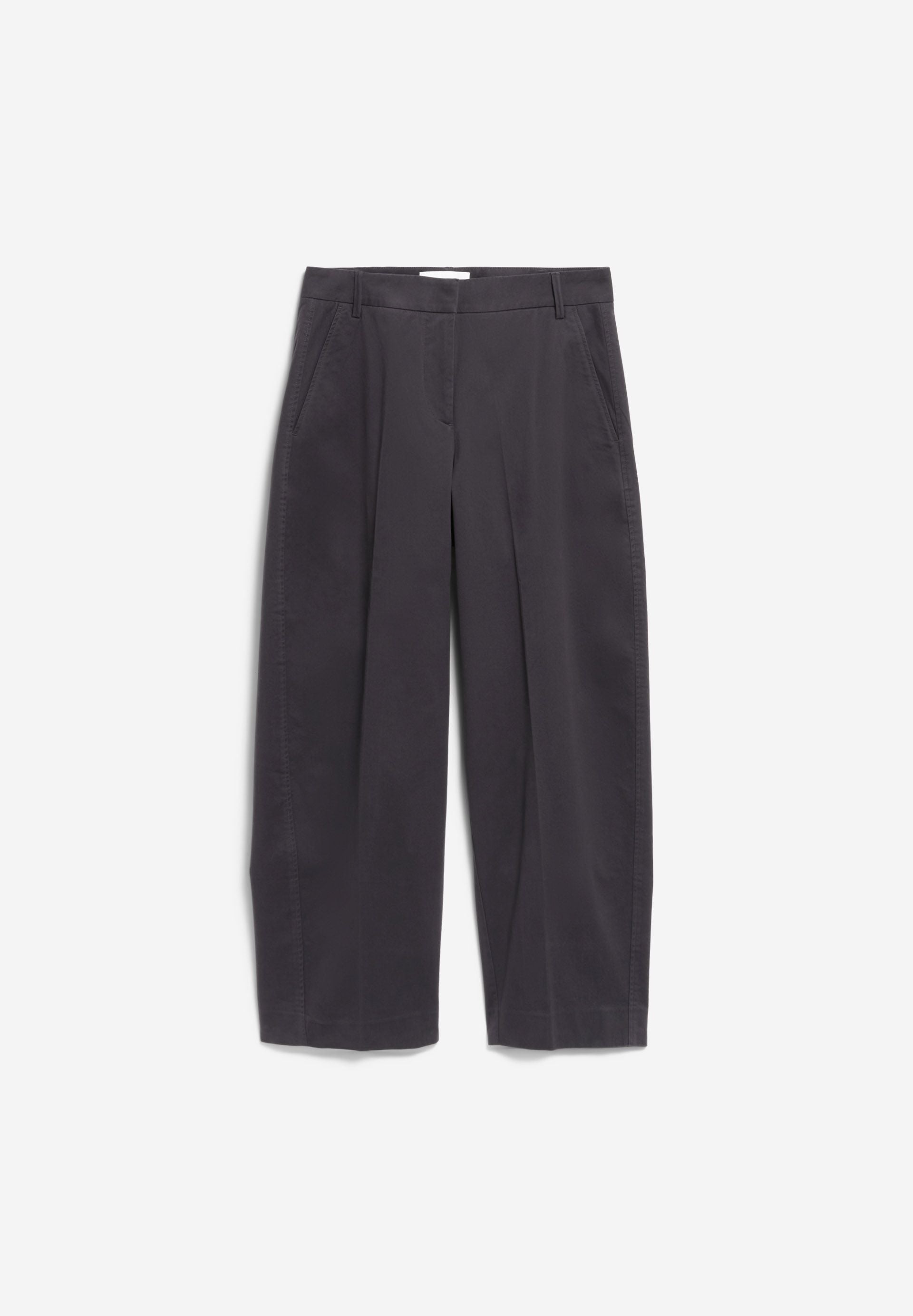 BARREL LEG TWILL PANT dark steel | ARMEDANGELS