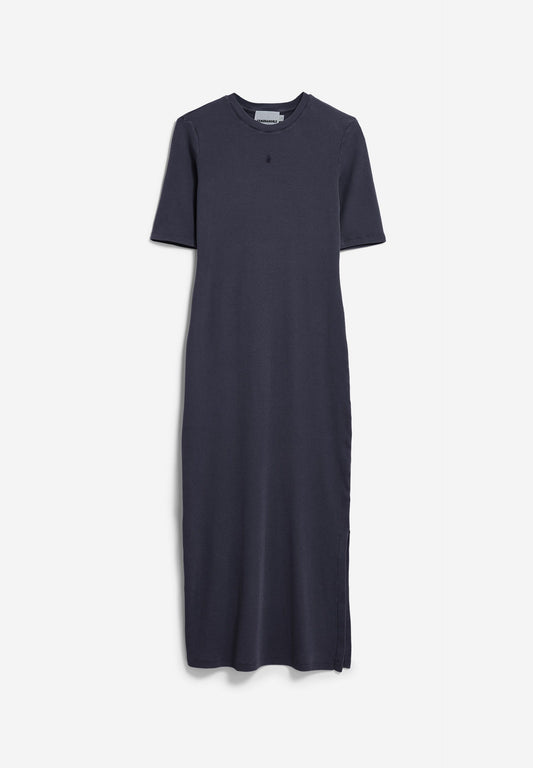 Kleid SEHAARAA GMT DYE DRESS tinted navy | ARMEDANGELS