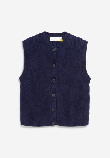 Strick Top HELGEAA PREMIUM tinted navy | ARMEDANGELS