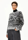 Strickpullover LILIRIAA ZEBRARAA silver melange-steel melange  | ARMEDANGELS