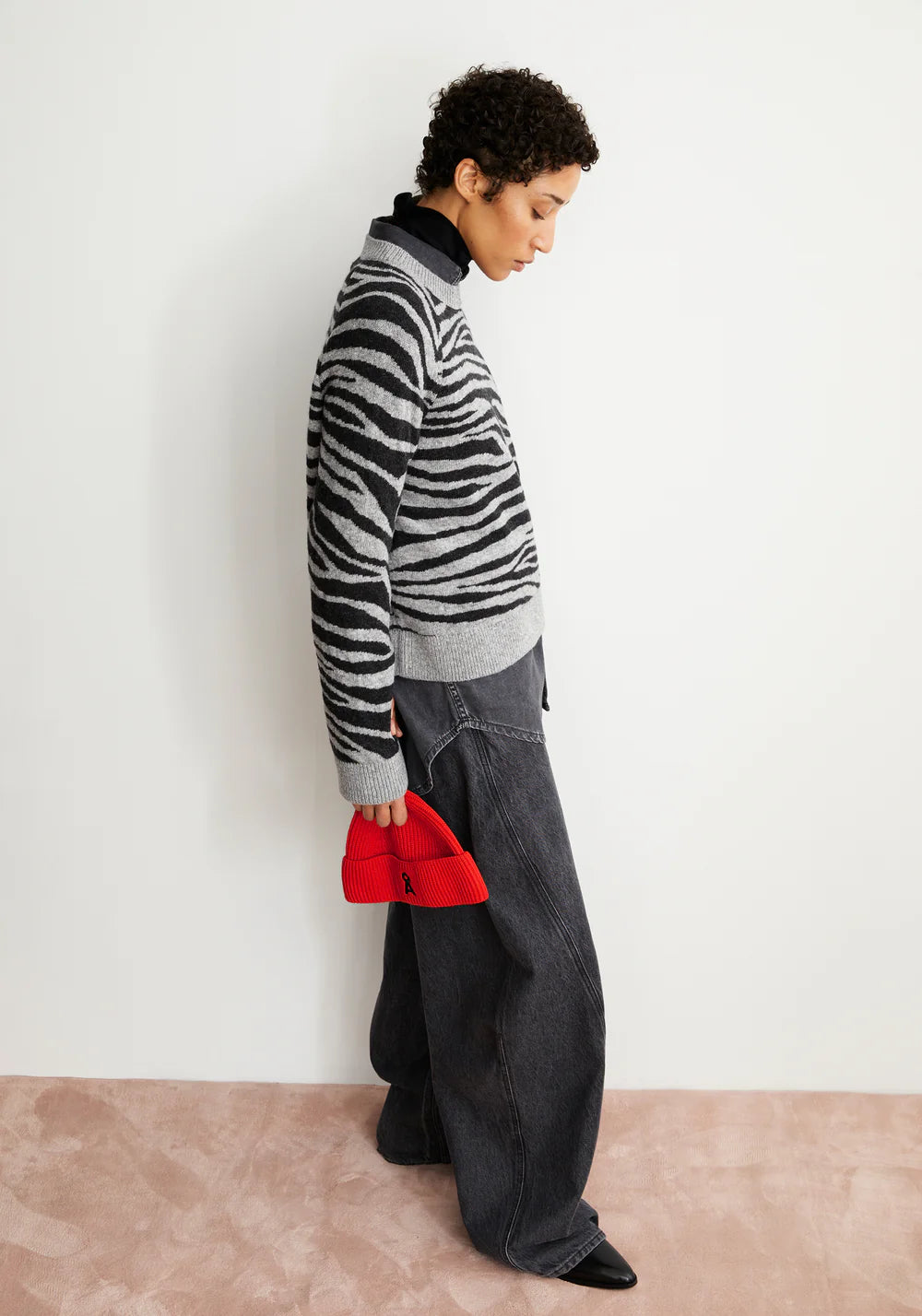 Strickpullover LILIRIAA ZEBRARAA silver melange-steel melange  | ARMEDANGELS