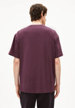 T-Shirt AADRU Å ZICK ZACK dark cranberry | ARMEDANGELS