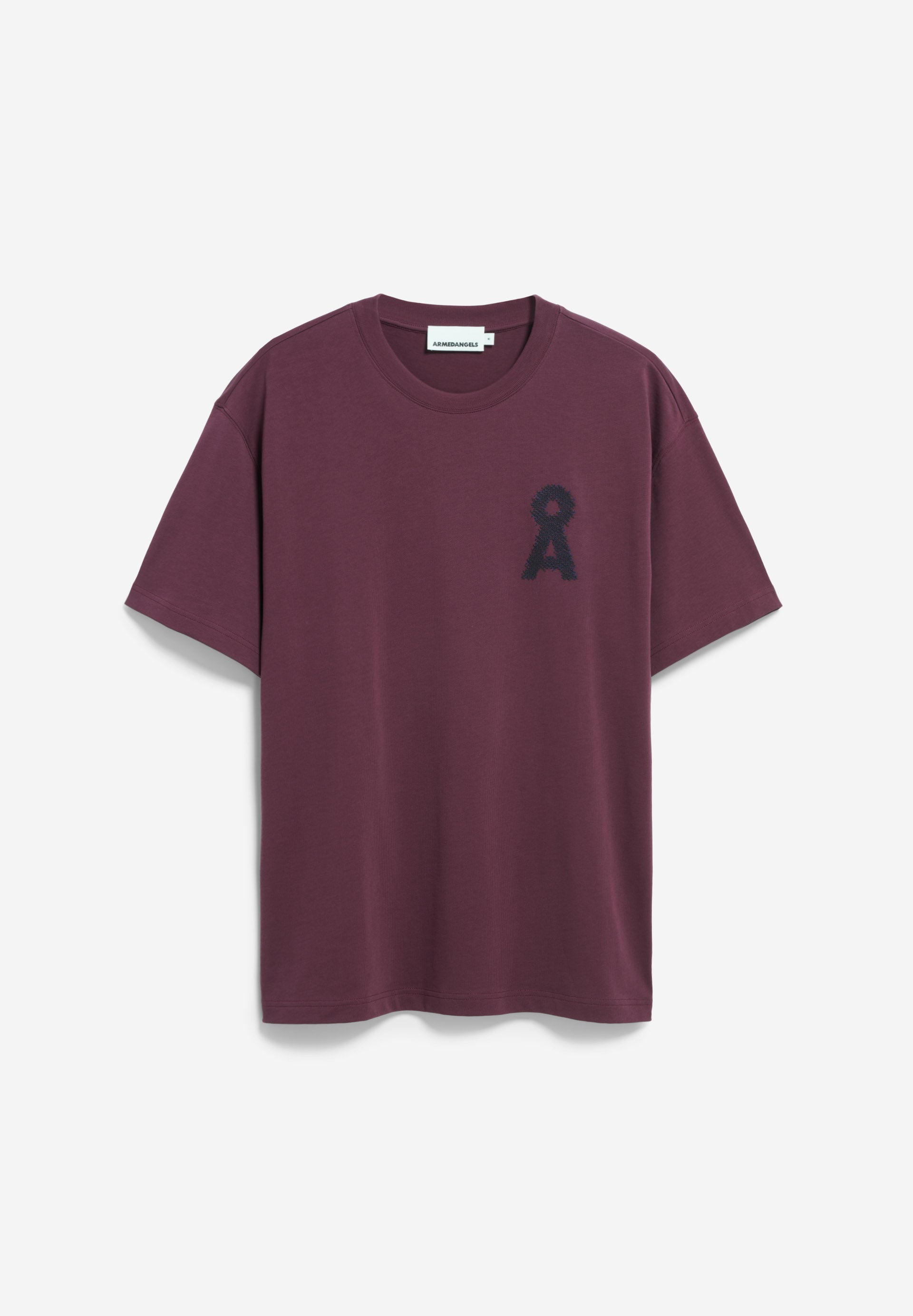 T-Shirt AADRU Å ZICK ZACK dark cranberry | ARMEDANGELS