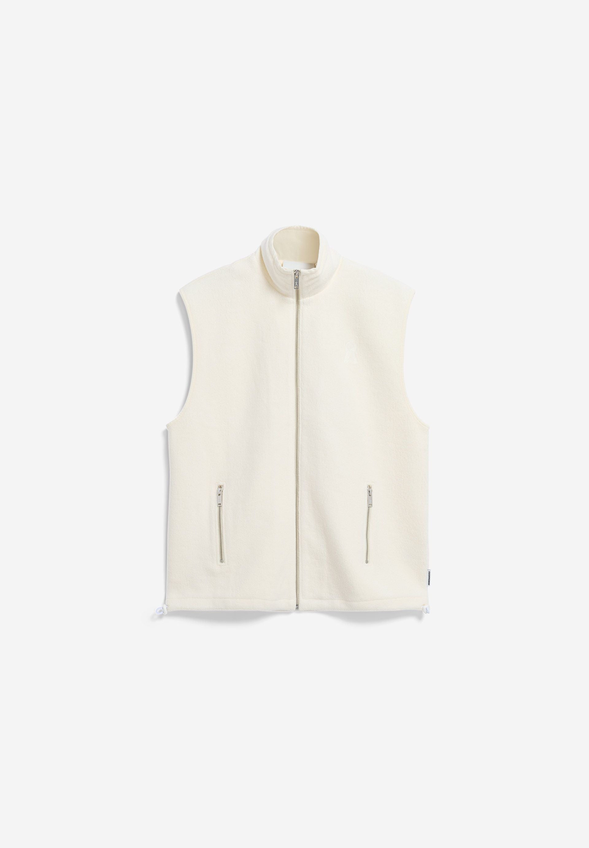 COTTON FLEECE VEST oatmilk | ARMEDANGELS