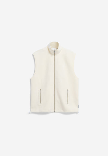 COTTON FLEECE VEST oatmilk | ARMEDANGELS