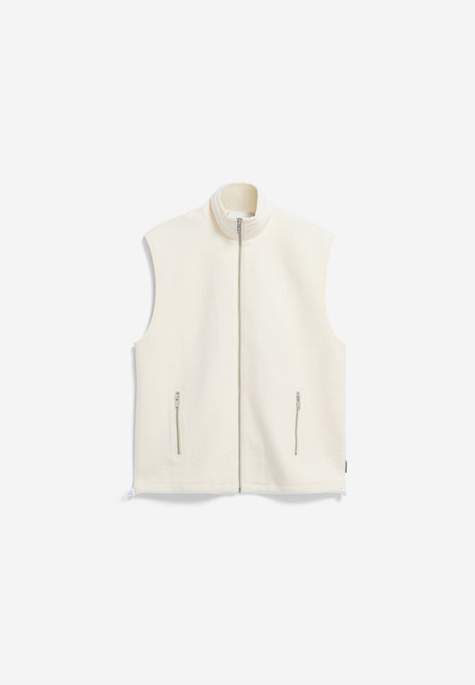 COTTON FLEECE VEST oatmilk | ARMEDANGELS