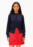 Cardigan FINE KNIT tinted navy | ARMEDANGELS