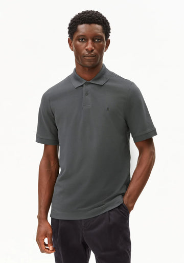 Poloshirt MAARIO space steel | ARMEDANGELS