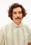 Hemd STRIPED SHORTSLEEVE SHIRT foam | ARMEDANGELS