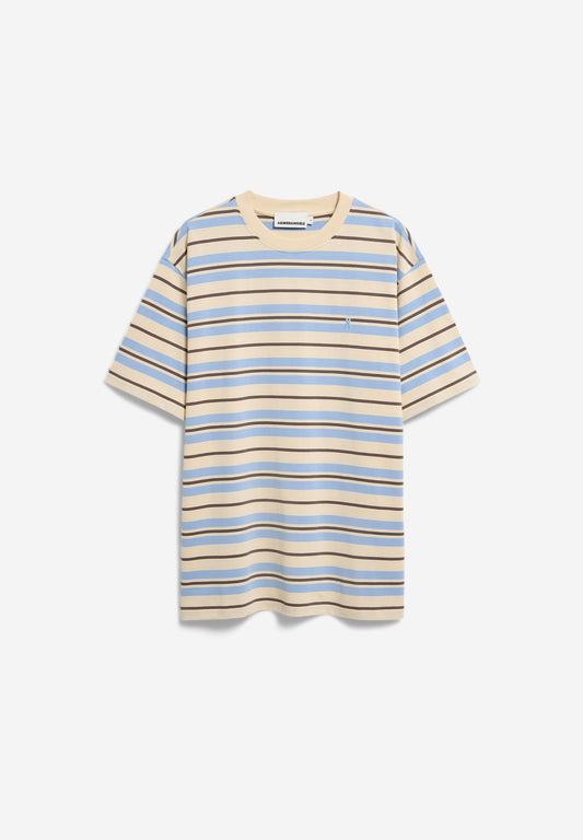 MAARKOS STRIPES T-SHIRT wedgwood-granit | ARMEDANGELS