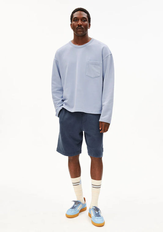 GMT DYE SWEATSHIRT wedgwood washed | ARMEDANGELS