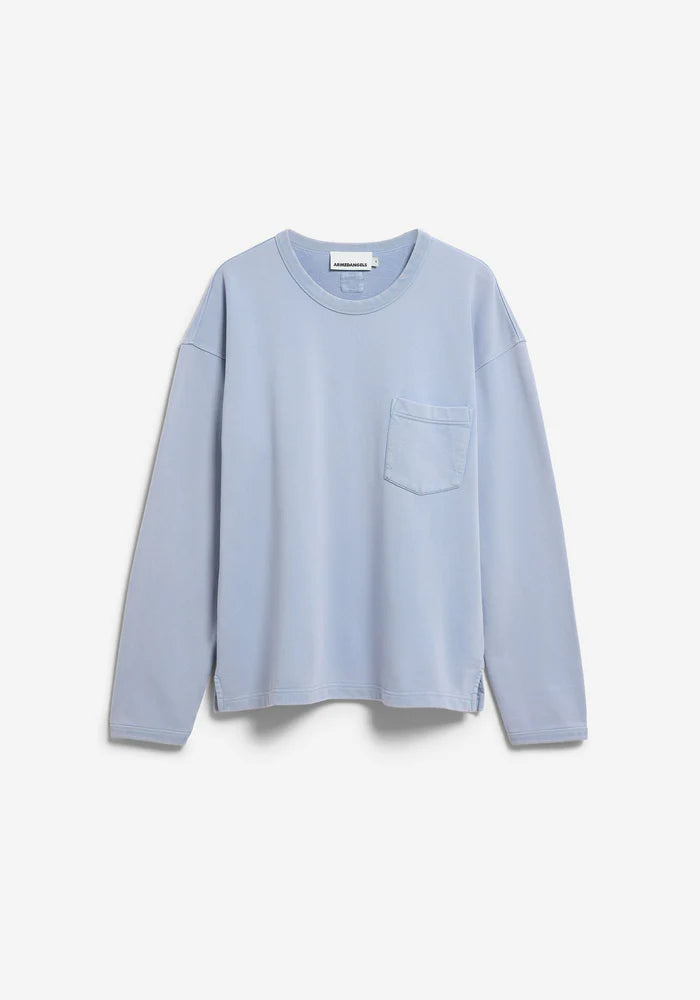GMT DYE SWEATSHIRT wedgwood washed | ARMEDANGELS