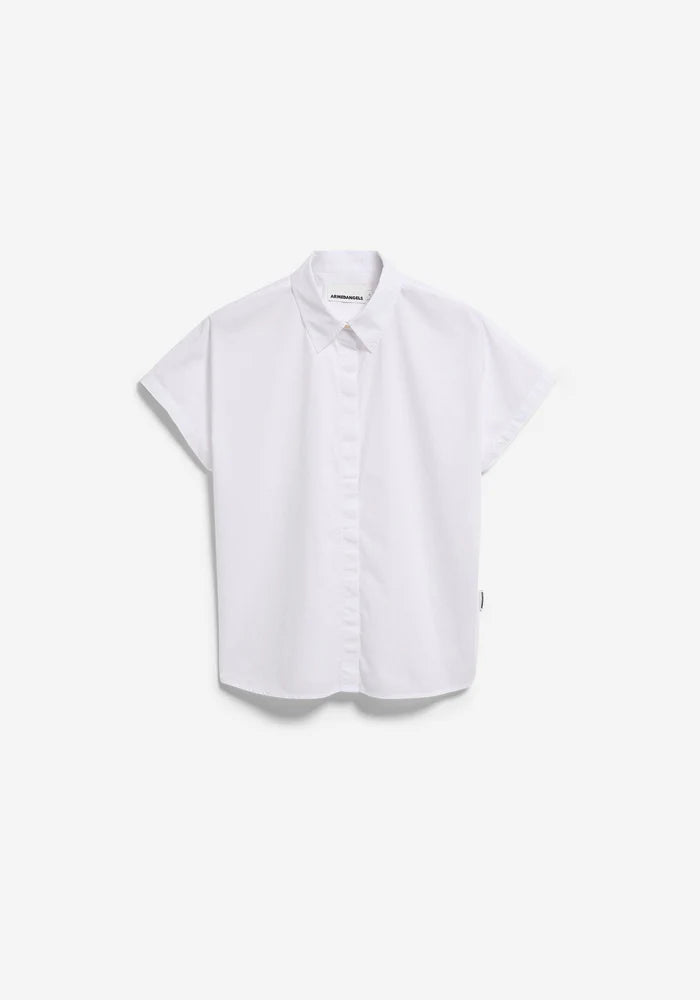 Bluse Poplin LARISAANA white | ARMEDANGELS