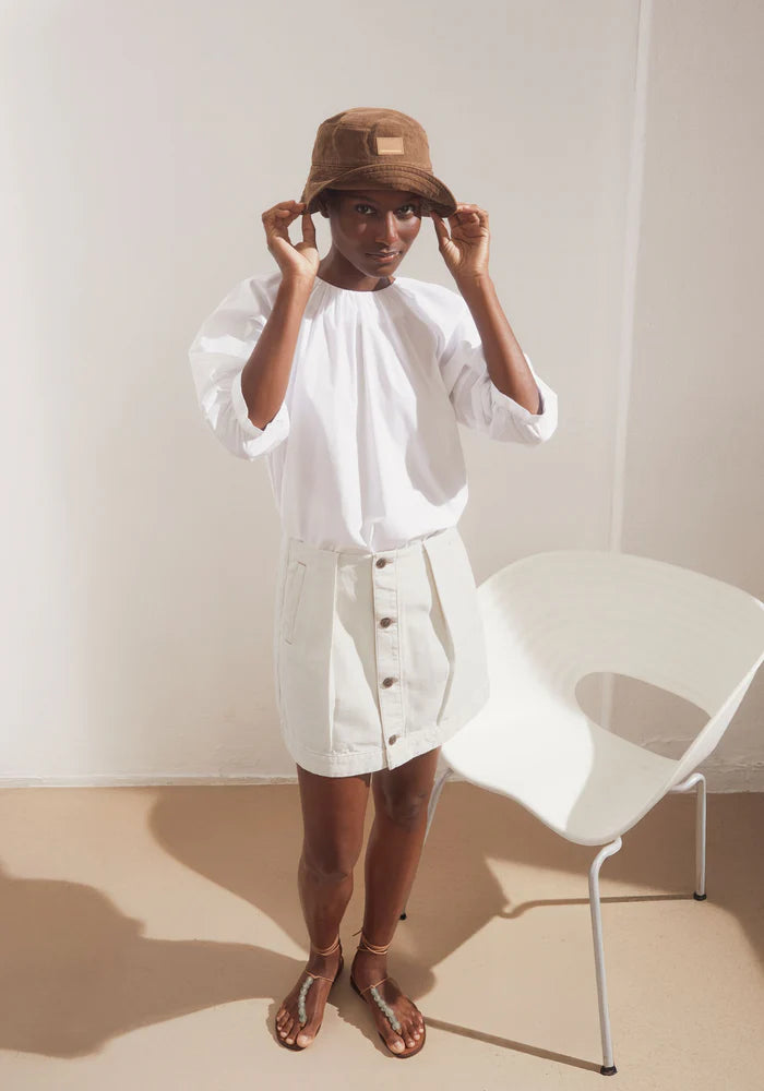 Bluse Poplin BALLOON SLEEVE BLOUSE white | ARMEDANGELS