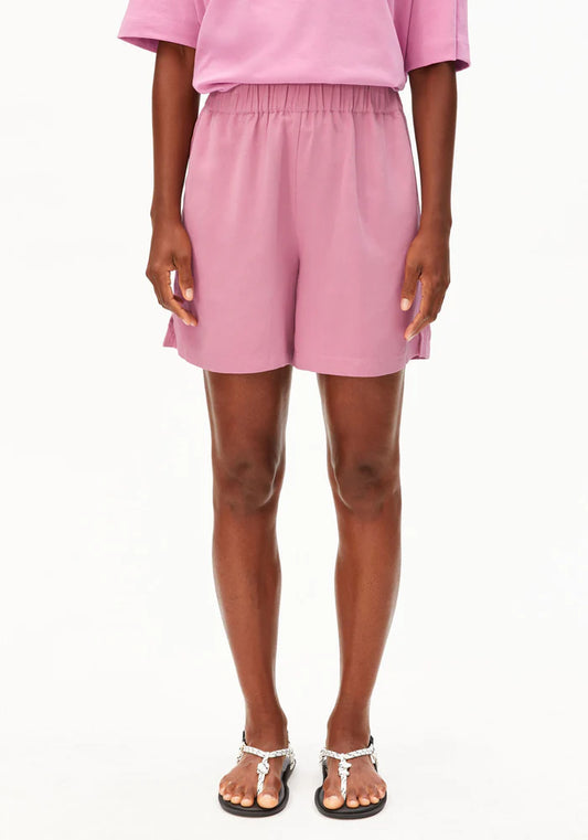 Shorts LINEN BLEND PULL ON SHORT washed berry | ARMEDANGELS