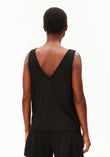 V-NECK JERSEY TOP  black | ARMEDANGELS