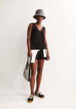V-NECK JERSEY TOP  black | ARMEDANGELS