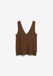V-NECK JERSEY TOP  dried palm | ARMEDANGELS