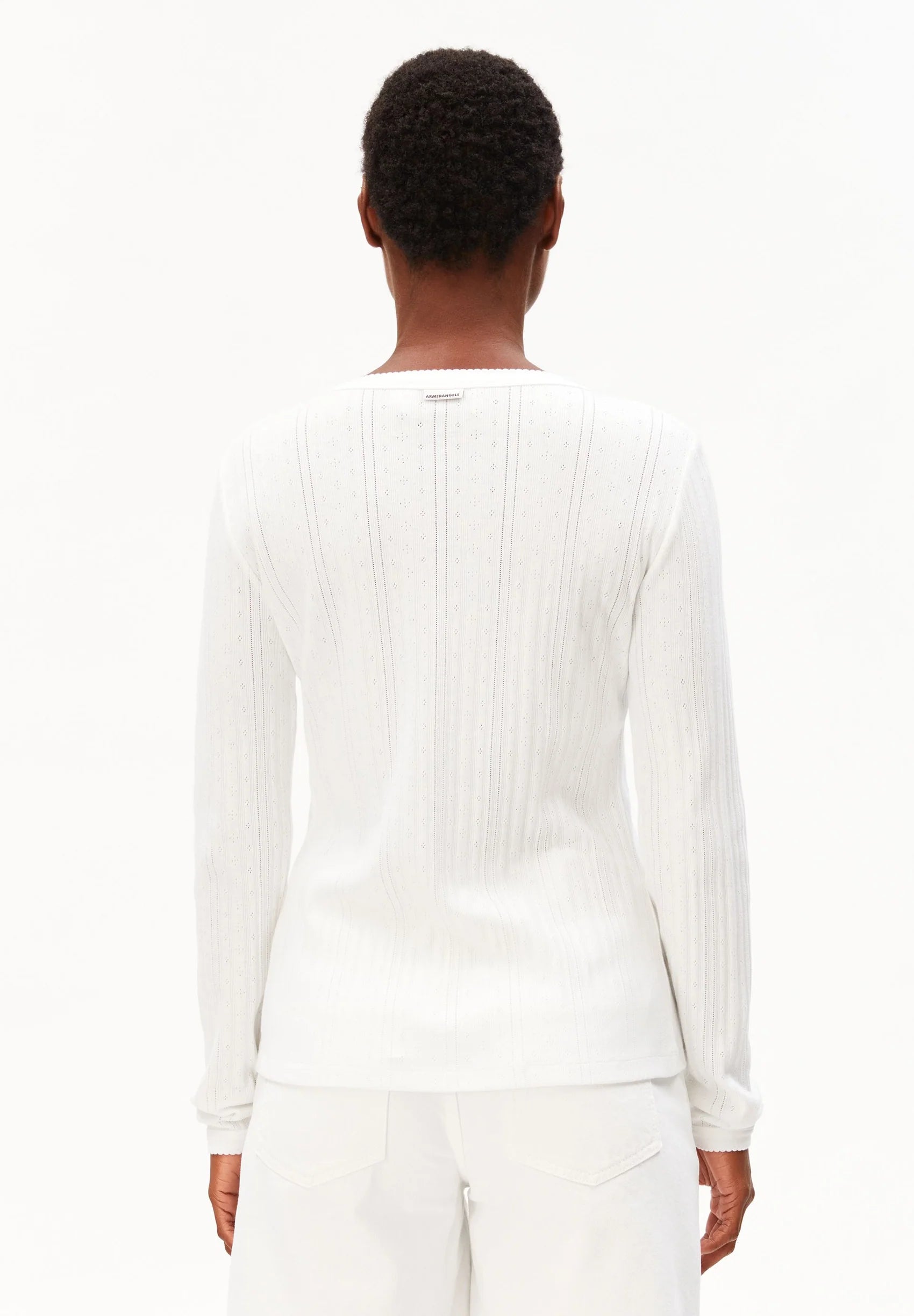 POINTELLE CARDIGAN  white | ARMEDANGELS