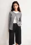 POINTELLE CARDIGAN  silver melange | ARMEDANGELS