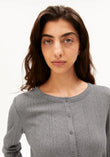 POINTELLE CARDIGAN  silver melange | ARMEDANGELS