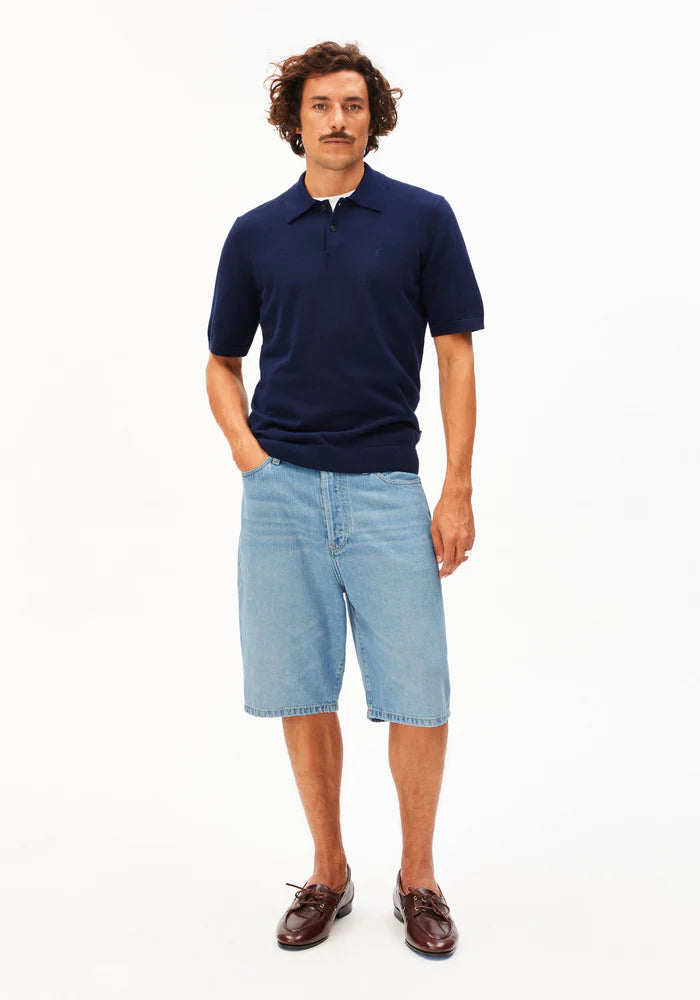 Shorts BAGGY HEMP BLEND DENIM SHORT atlas | ARMEDANGELS