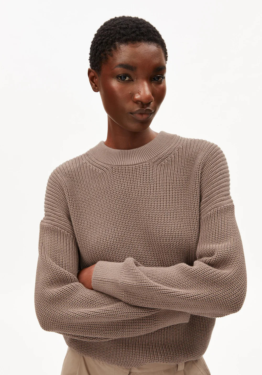 Strick Pullover VANISÉ KNIT SWEATER cinnamon | ARMEDANGELS