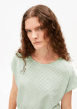 T-Shirt SLUB JERSEY STRIPE oatmilk-foam | ARMEDANGELS