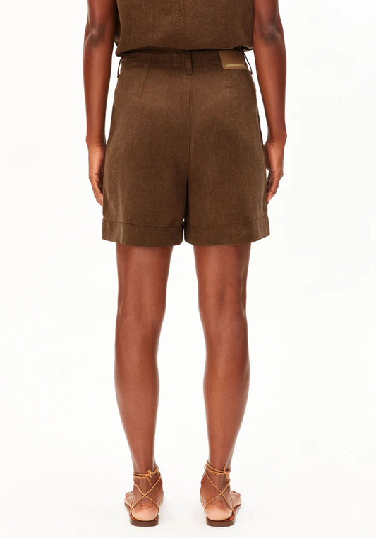 PIÑAYARN® BLEND GMT DYE SHORT dried palm | ARMEDANGELS