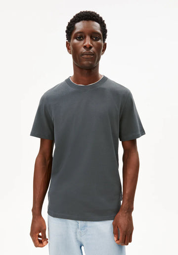 T-Shirt MAARKOS MID WEIGHT space steel | ARMEDANGELS