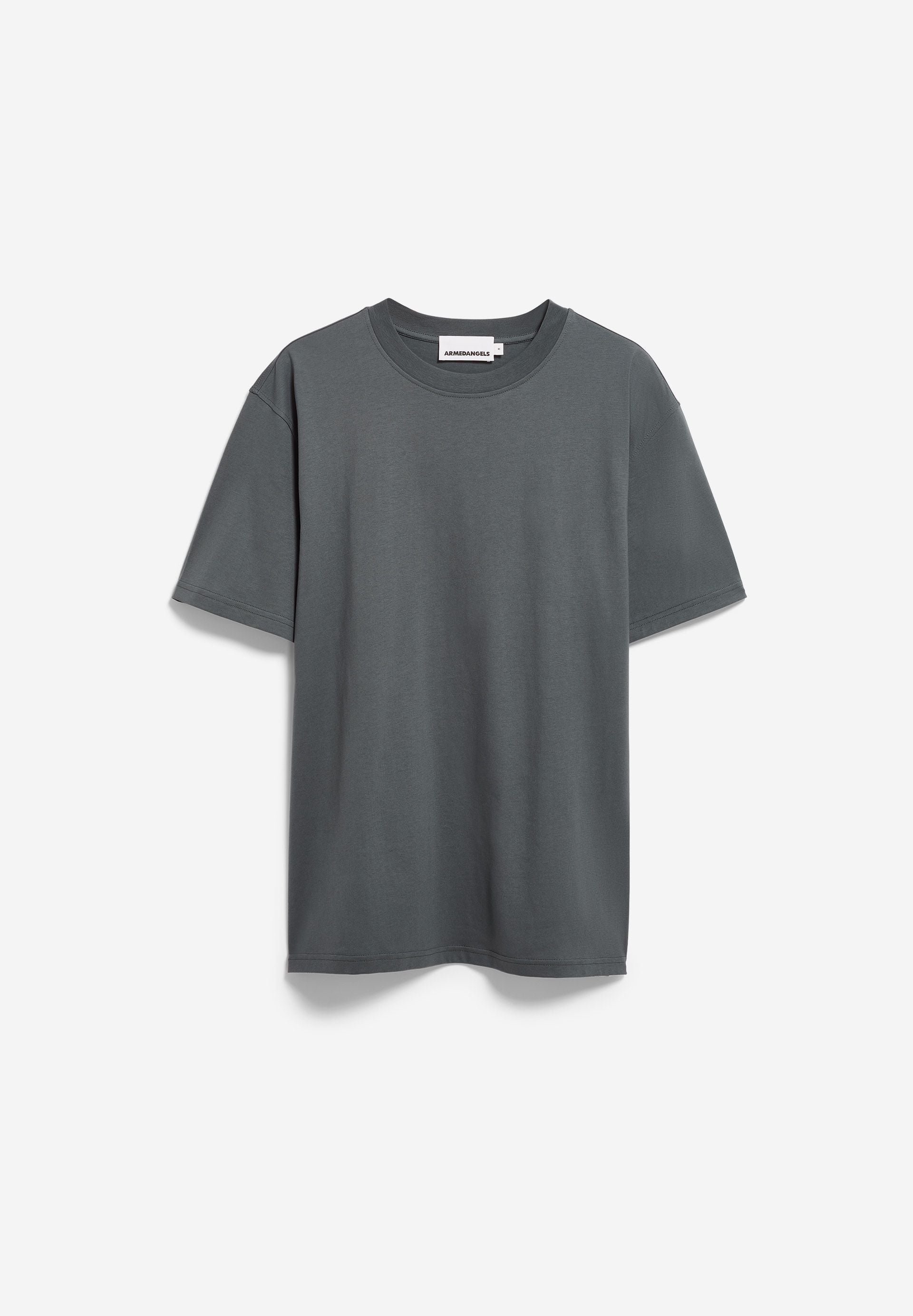 T-Shirt MAARKOS MID WEIGHT space steel | ARMEDANGELS
