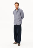 SMALL CHECK LONGSLEEVE SHIRT tinted navy | ARMEDANGELS