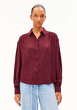 EFINARAA ECOVERO BLOUSE velvet red | ARMEDANGELS