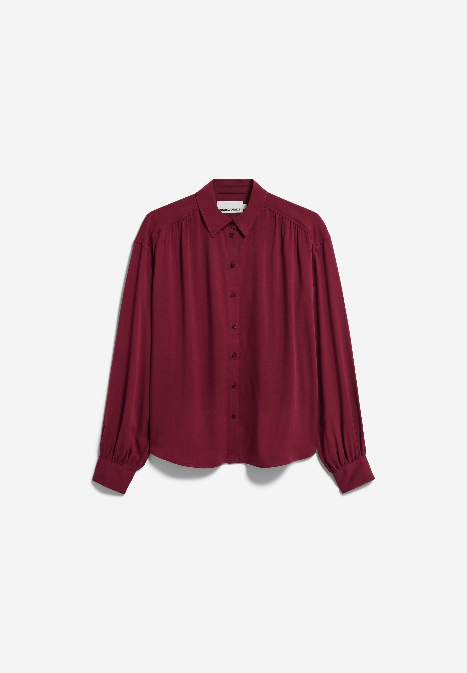 EFINARAA ECOVERO BLOUSE velvet red | ARMEDANGELS