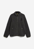 WOOL BLEND FLEECE JACKET steel melange | ARMEDANGELS
