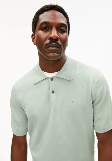 Poloshirt SHORTSLEEVE KNIT foam | ARMEDANGELS