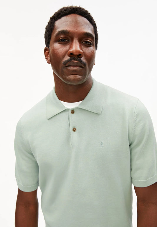 Poloshirt SHORTSLEEVE KNIT foam | ARMEDANGELS