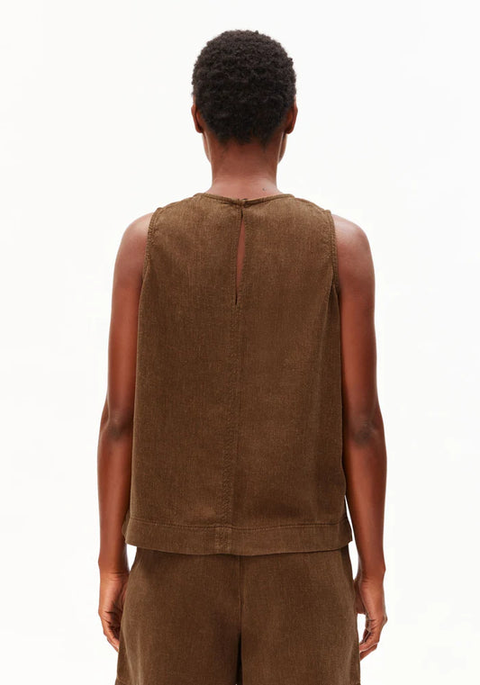 PIÑAYARN® BLEND GMT DYE TOP dried palm | ARMEDANGELS