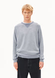 COTTON KNIT SWEATER silver melange-mid silver melange | ARMEDANGELS