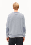 COTTON KNIT SWEATER silver melange-mid silver melange | ARMEDANGELS
