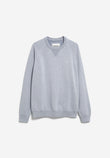 COTTON KNIT SWEATER silver melange-mid silver melange | ARMEDANGELS