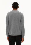 REC WOOL KNIT SWEATER mid silver melange | ARMEDANGELS