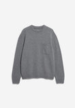 REC WOOL KNIT SWEATER mid silver melange | ARMEDANGELS