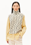 MOHAIR BLEND DOTS KNIT VEST oatmilk-black | ARMEDANGELS