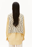 MOHAIR BLEND DOTS KNIT VEST oatmilk-black | ARMEDANGELS