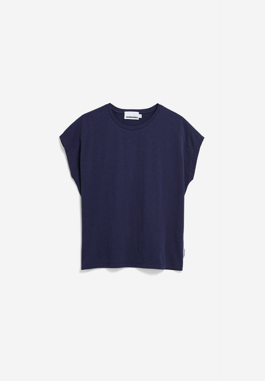 T-Shirt SLUB JERSEY tinted navy | ARMEDANGELS