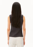 RIB BUTTON TOP dark steel | ARMEDANGELS