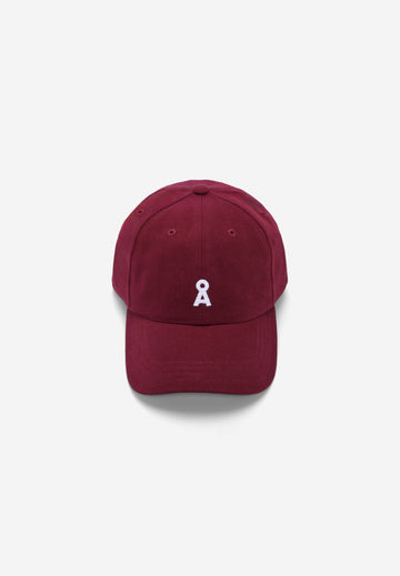 YENAAS BOLD CAP W velvet red | ARMEDANGELS