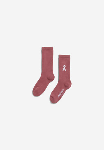 SAAMUS BOLD SOCKS W velvet ember | ARMEDANGELS
