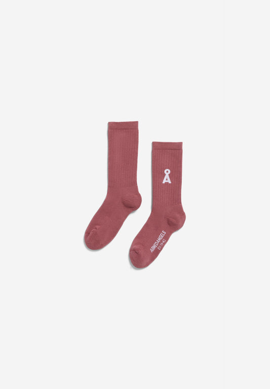 SAAMUS BOLD SOCKS W velvet ember | ARMEDANGELS